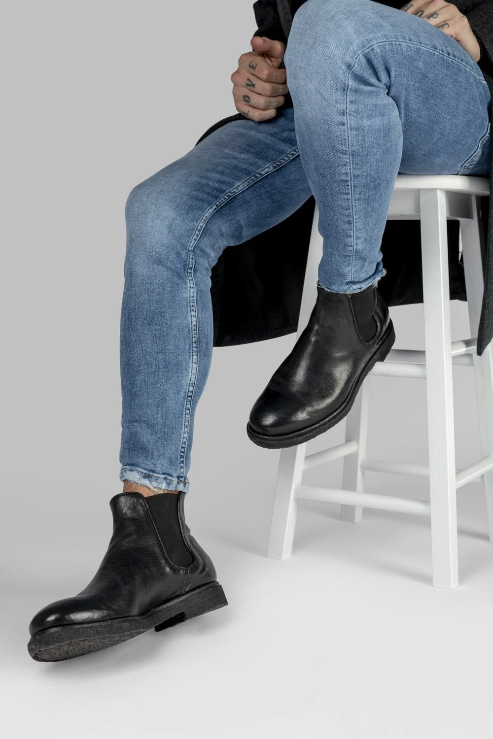 BROMPTON Charcoal-black Chelsea Boots. 3 BROMPTON Charcoal-black Chelsea Boots. - Image 3
