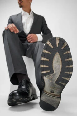 ASTON Imperial-black Oxford Shoes. -Untamedstreet Shop Men wearing ASTON imperial black oxford leather shoes 243628