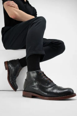 EYTON Imperial-black Chukka Boots. 22 EYTON Imperial-black Chukka Boots. -Untamedstreet Shop Men wearing EYTON imperial black chukka leather boots 244498