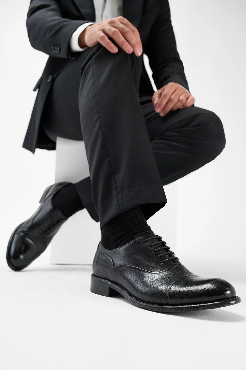 KNIGHTON Iron-black Oxford Shoes. 8 KNIGHTON Iron-black Oxford Shoes. - Image 8
