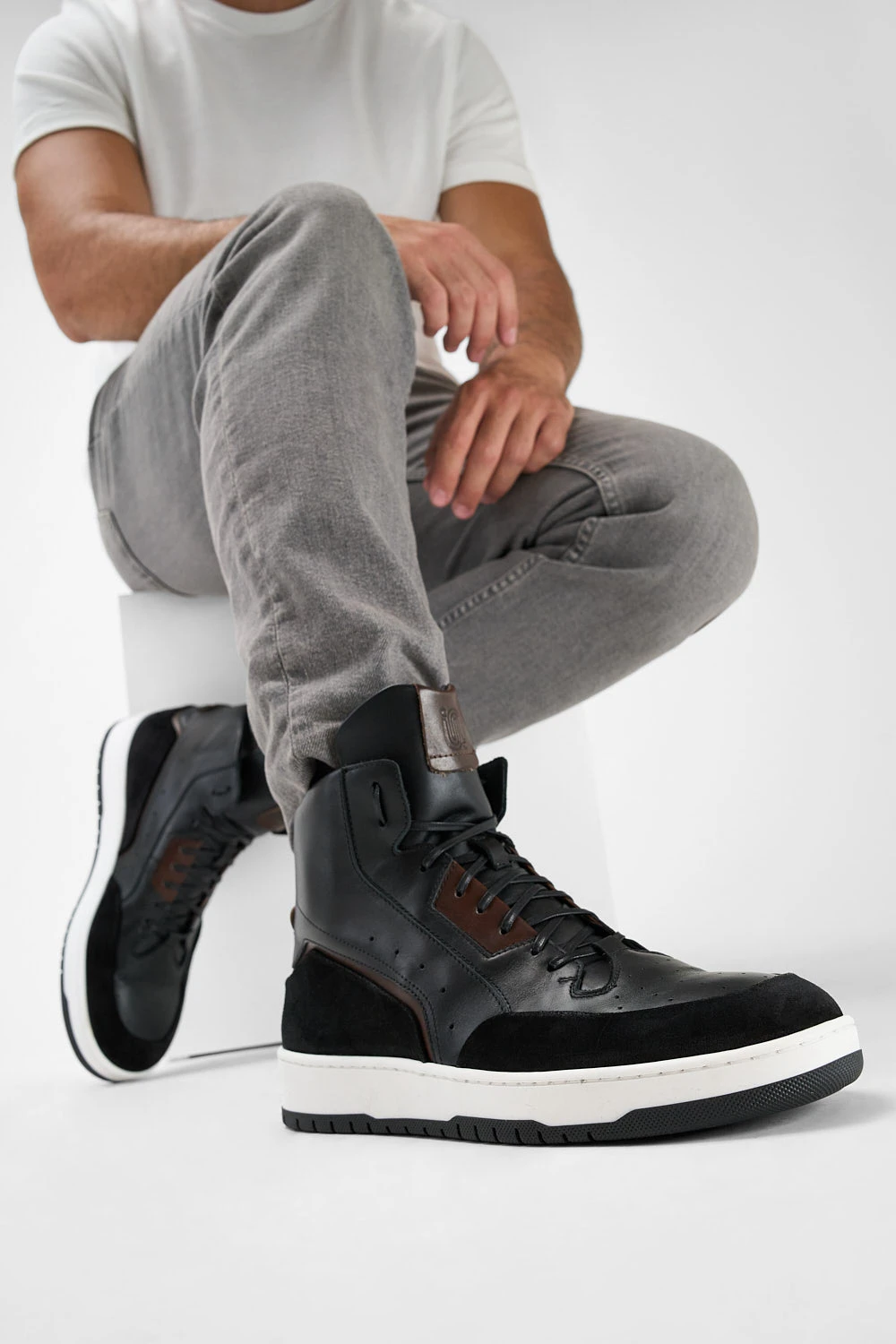 MADDOX Urban-black Patina High Sneakers. 6 MADDOX Urban-black Patina High Sneakers. - Image 6