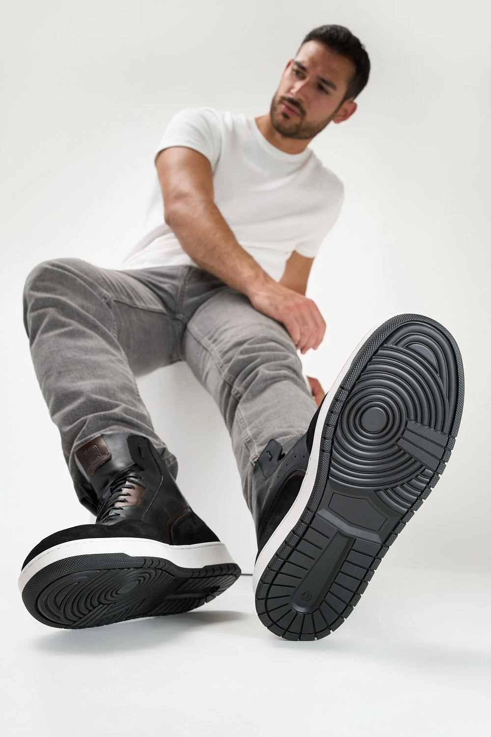 MADDOX Urban-black Patina High Sneakers. 4 MADDOX Urban-black Patina High Sneakers. - Image 4