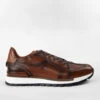 OWEN Cocoa-brown Triple Stitched Wingtip Patina Runners.