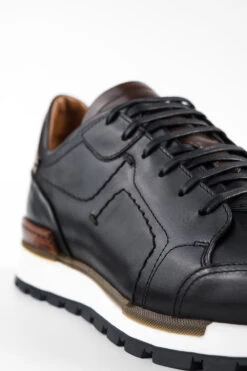 OWEN Tuxedo-black Triple Stitched Wingtip Patina Runners. -Untamedstreet Shop OWEN tuxedo black triple stitched wingtip patina runners leather made in italy untamed Capture0165 2 3