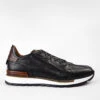 OWEN Tuxedo-black Triple Stitched Wingtip Patina Runners.