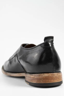 PARKER Royal-black Derby Shoes. -Untamedstreet Shop PARKER men derby shoes black luxury leather distressed made in italyCapture0004 5