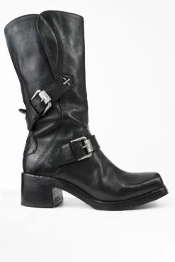 QUINN Urban-black Embellished High Boots.