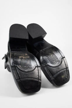 QUINN Urban-black Zipped Ankle Boots. -Untamedstreet Shop QUINN urban black zipped ankle leather boots SOLES 07304 Copy