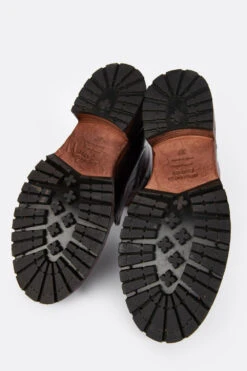 RADNOR Terra-brown Laceless Bikers. -Untamedstreet Shop RADNOR women boots biker laceless brown luxury calf leather distressed made in italy8031