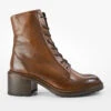REGENT Caramel-brown Lace Up Boots.