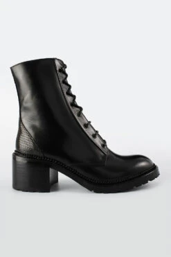 REGENT Royal-black Lace Up Boots.