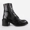 REGENT Tar-black Lace Up Boots.