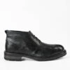ROWLEY Coal-black Folded Chukka Boots.