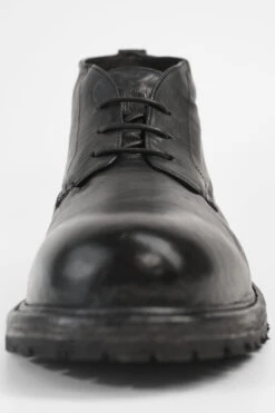 ROWLEY Coal-black Folded Chukka Boots. -Untamedstreet Shop ROWLEY coal black folded leather chukka boots W2405922