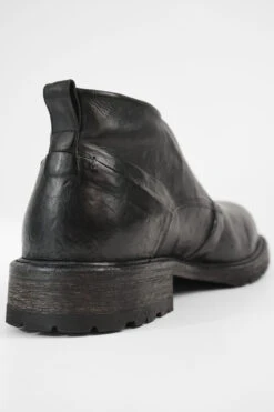 ROWLEY Coal-black Folded Chukka Boots. -Untamedstreet Shop ROWLEY coal black folded leather chukka boots W2405924