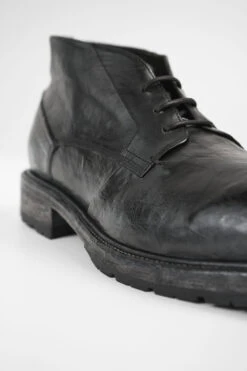 ROWLEY Coal-black Folded Chukka Boots. -Untamedstreet Shop ROWLEY coal black folded leather chukka boots W2405926