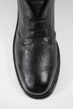 ROWLEY Coal-black Folded Chukka Boots. -Untamedstreet Shop ROWLEY coal black folded leather chukka boots W2406011