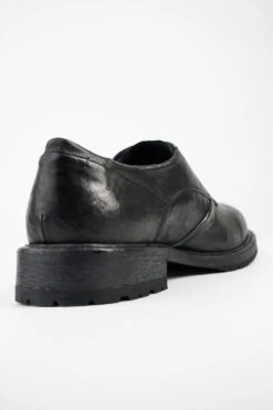 ROWLEY Coal-black Folded Derby Shoes. -Untamedstreet Shop ROWLEY coal black folded leather derby shoes MACROS 07426