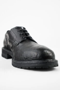 ROWLEY Coal-black Folded Derby Shoes. -Untamedstreet Shop ROWLEY coal black folded leather derby shoes MACROS 07437