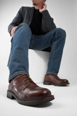 ROWLEY Cognac Folded Derby Shoes. 24 ROWLEY Cognac Folded Derby Shoes. -Untamedstreet Shop ROWLEY cognac folded derby shoes LF SS25 02943