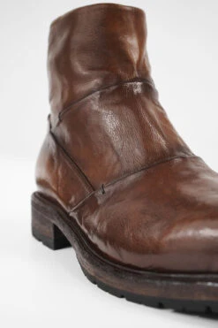 ROWLEY Cognac Folded Laceless Boots. -Untamedstreet Shop ROWLEY cognac folded laceless leather boots W2405898