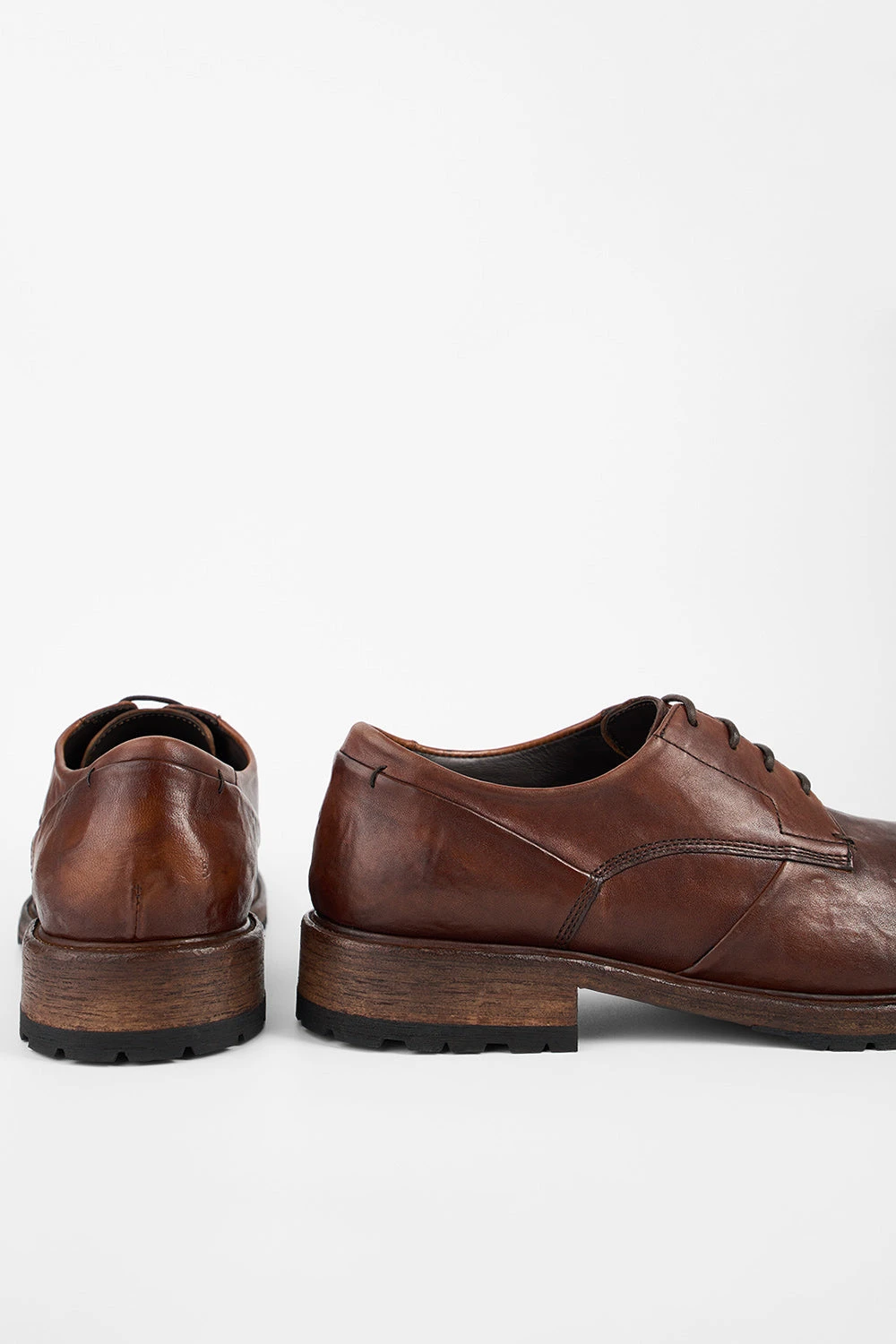 ROWLEY Cognac Folded Derby Shoes. 11 ROWLEY Cognac Folded Derby Shoes. - Image 11