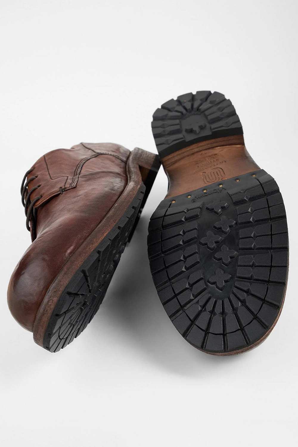 ROWLEY Cognac Folded Derby Shoes. 2 ROWLEY Cognac Folded Derby Shoes. - Image 2