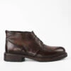 ROWLEY Raw-chestnut Folded Chukka Boots.