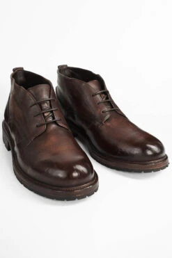 ROWLEY Raw-chestnut Folded Chukka Boots. -Untamedstreet Shop ROWLEY raw chestnut folded chukka leather boots W2405337