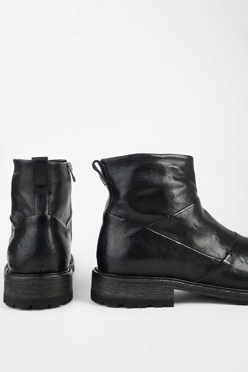 ROWLEY Jet-black Folded Laceless Boots. 11 ROWLEY Jet-black Folded Laceless Boots. - Image 11