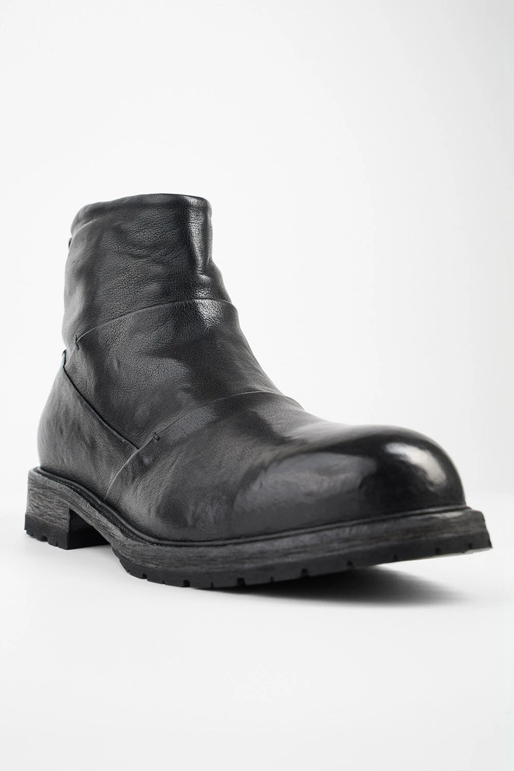 ROWLEY Jet-black Folded Laceless Boots. 6 ROWLEY Jet-black Folded Laceless Boots. - Image 6