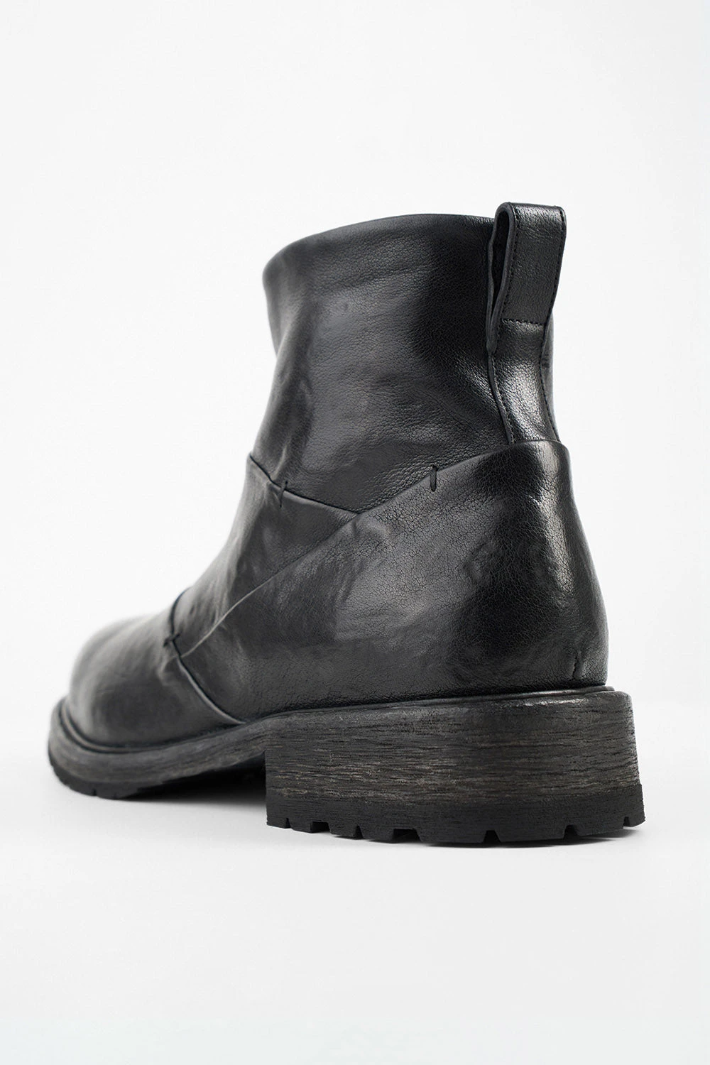 ROWLEY Jet-black Folded Laceless Boots. 7 ROWLEY Jet-black Folded Laceless Boots. - Image 7