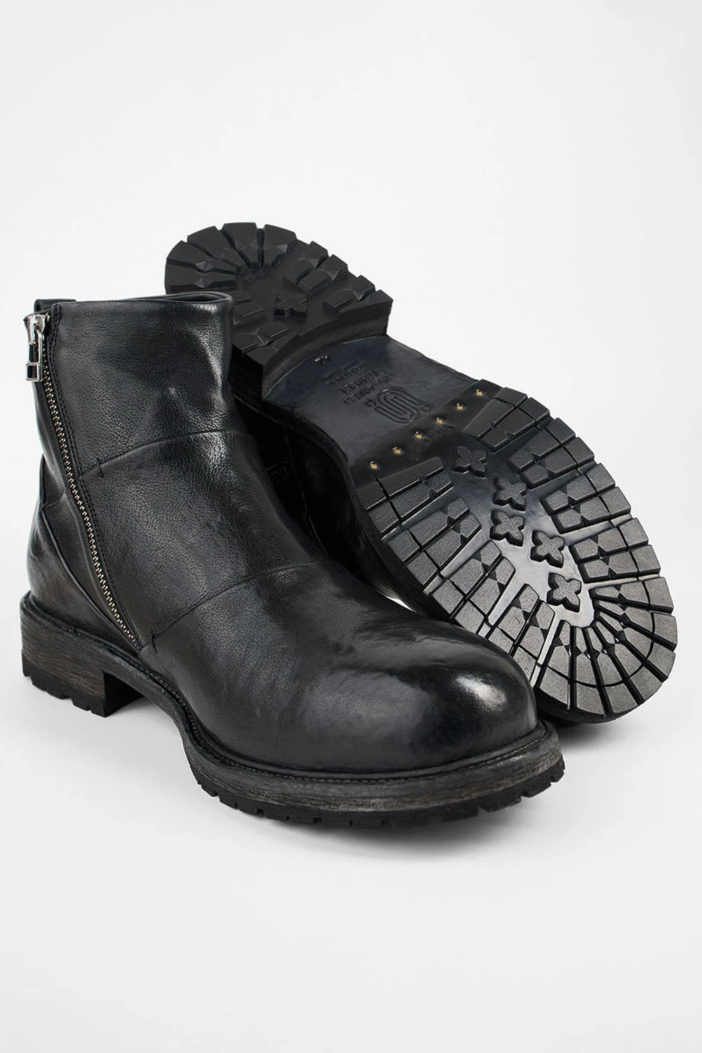 ROWLEY Jet-black Folded Laceless Boots. 3 ROWLEY Jet-black Folded Laceless Boots. - Image 3