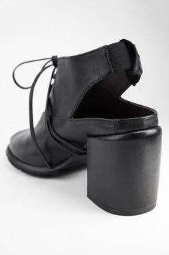 SHELLEY Jet-black Slingback Mid-heel Sandals. 21 SHELLEY Jet-black Slingback Mid-heel Sandals. -Untamedstreet Shop SHELLEYblackmid heelsandalMACRO W 00005