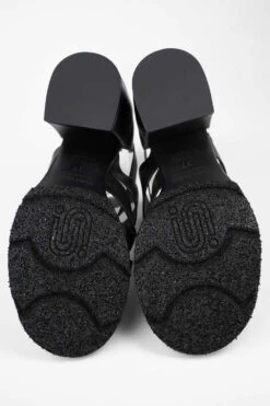 SHELLEY Jet-black Mid-heel Tall Sandals. -Untamedstreet Shop SHELLEYblackmid heeltallsandalMACRO W 00104