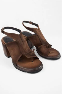 SHELLEY Coco-brown Suede Mid-heel Sandals. 23 SHELLEY Coco-brown Suede Mid-heel Sandals. -Untamedstreet Shop SHELLEYsuedebrownmid heelsandalFRONT 08136