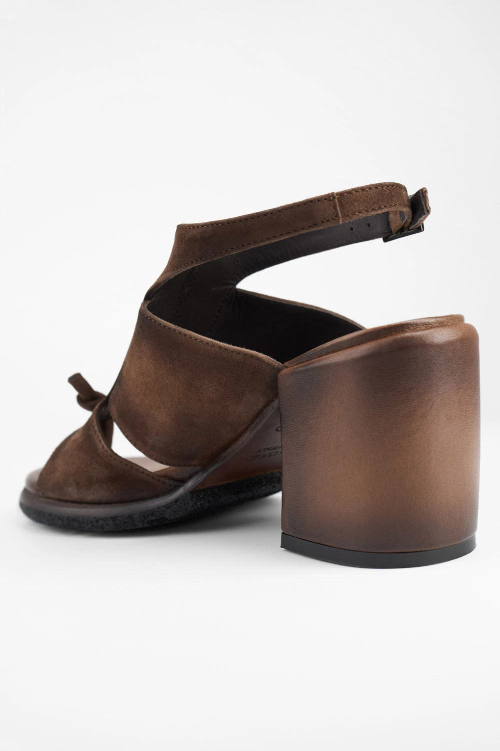 SHELLEY Coco-brown Suede Mid-heel Sandals. 10 SHELLEY Coco-brown Suede Mid-heel Sandals. - Image 10