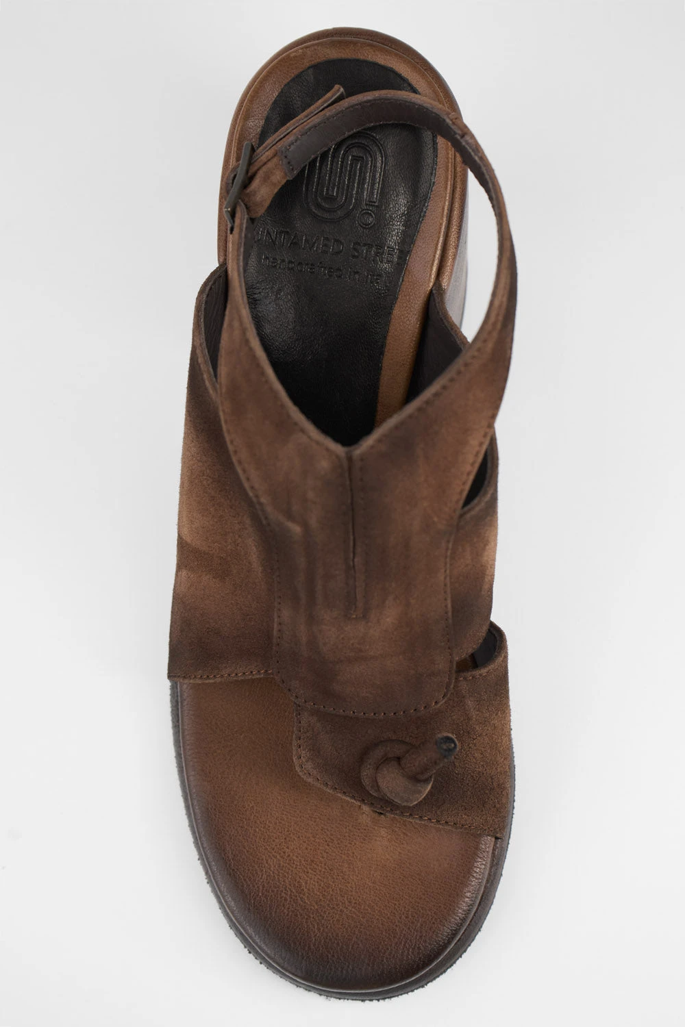 SHELLEY Coco-brown Suede Mid-heel Sandals. 2 SHELLEY Coco-brown Suede Mid-heel Sandals. - Image 2