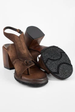 SHELLEY Coco-brown Suede Mid-heel Sandals. 20 SHELLEY Coco-brown Suede Mid-heel Sandals. -Untamedstreet Shop SHELLEYsuedebrownmid heelsandalMID 08276