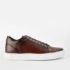 SOHO Cocoa-brown Patina Sneakers.