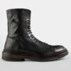 YORK Urban-black Welted Military Boots.