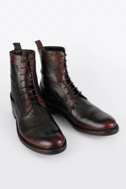 SLOANE Charcoal-ember Commando Boots. -Untamedstreet Shop SLOANE BOOTS COMMANDO ARANCIOASPORT 02