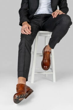 ASTON Terra-brown Oxford Shoes. -Untamedstreet Shop SLOANE men Derby Shoes Terra Brown LF 01 32114bdb 38ff 4f30 b50e e305461f61f1