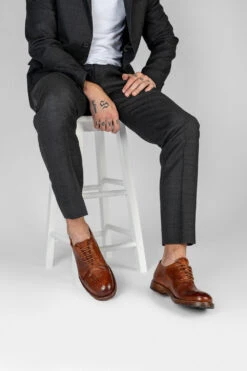 ASTON Terra-brown Oxford Shoes. -Untamedstreet Shop SLOANE men Derby Shoes Terra Brown LF 02 f21abab8 1336 430e 9aa3 c3c725128d0c