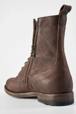 SLOANE Mocha Commando Boots. -Untamedstreet Shop SLOANEmocha browncommandoboots8667