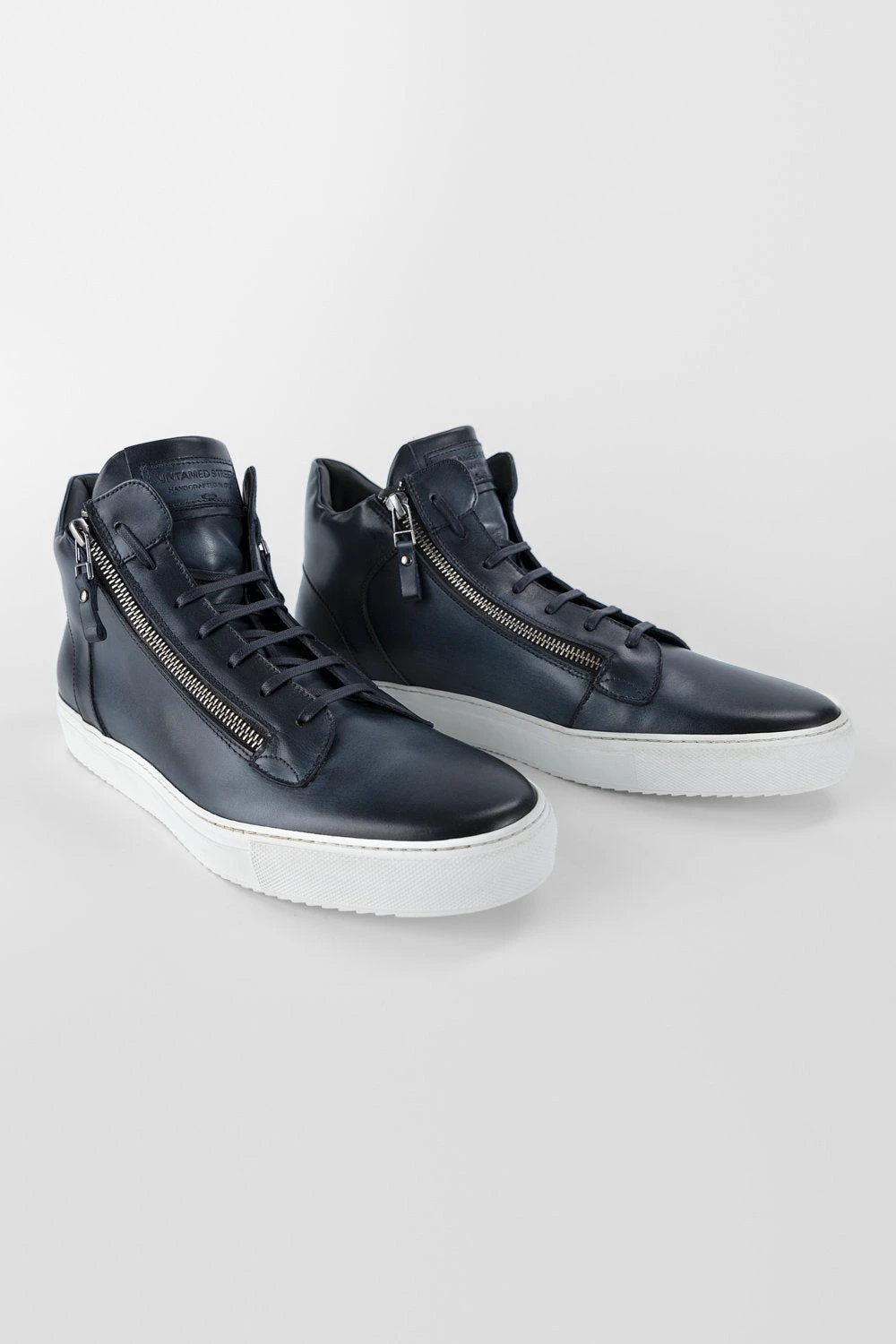 SOHO Meteorite-blue Patina High Sneakers. 2 SOHO Meteorite-blue Patina High Sneakers. - Image 2