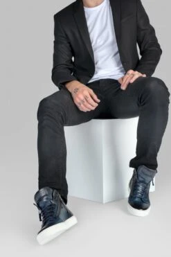 SOHO Meteorite-blue Patina High Sneakers. 20 SOHO Meteorite-blue Patina High Sneakers. -Untamedstreet Shop SOHO men HT Sneakers Meteorite Blue LF 02 95cb5bc7 a33b 486f 9c84 47e7c6fdd54a