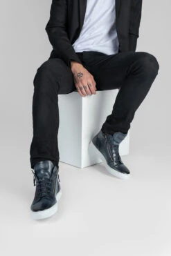 SOHO Meteorite-blue Patina High Sneakers. 25 SOHO Meteorite-blue Patina High Sneakers. -Untamedstreet Shop SOHO men HT Sneakers Meteorite Blue LF 04 981d8ba0 6a7f 4cc9 9030 5f1b4f26f3bc