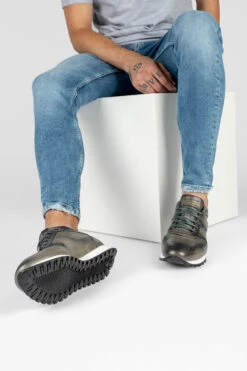 SOHO Aluminium-grey Patina Runners. -Untamedstreet Shop SOHO men Runners Sneakers Aluminium Grey LF 05 4146cc13 2120 4b20 ba39 5e41b0906d1e