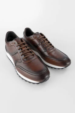 SOHO Cocoa-brown Patina Runners. -Untamedstreet Shop SOHO men Runners Sneakers Cocoa Brown 02 11aa25d5 c9f4 462c 9b03 f8ad11a08b61